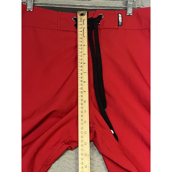 The North Face Board Shorts Swim Trunks Side Pocket Red and Black Men 38 - Picture 7 of 16